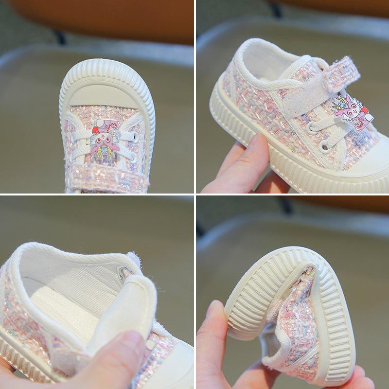 Childrens Canvas Shoes Boy Board Shoes 2024 Spring Autumn New Soft Sole Children Shoe Breathable Girls Shoe Children Casual Shoe