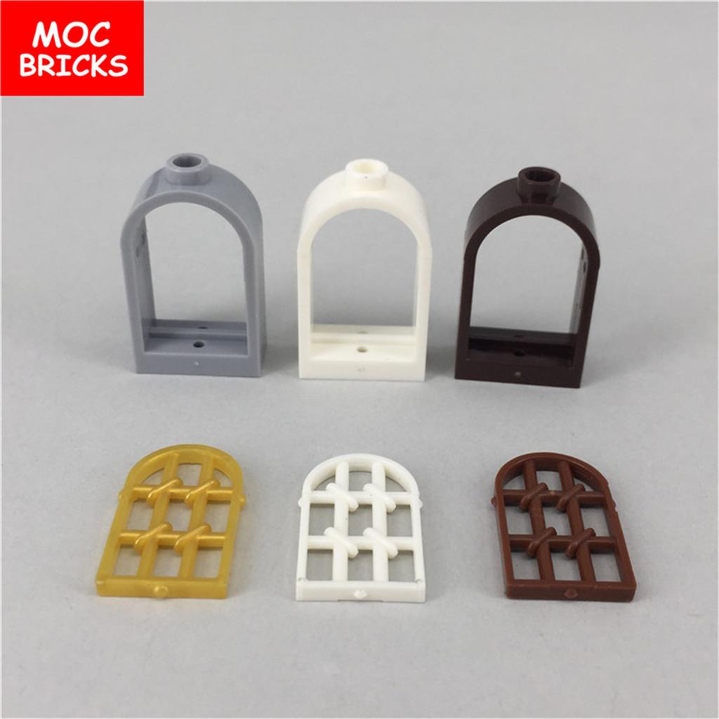 MOC Bricks City House Window 1x2x3 1x2x2 30044 60607 Educational Assembled Building Blocks Model Architecture Kids Toys