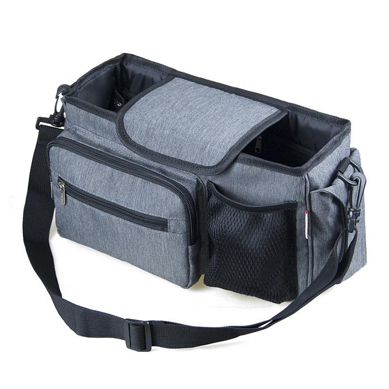 

Multifunctional Baby Stroller Hook: Portable Mommy Crossbody & Large-Capacity Universal Bag серый