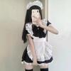 Roztomilý Lolita Bunny Girl Cosplay Černobílý Maid Outfit Lolita Šaty Dámská Sukně
