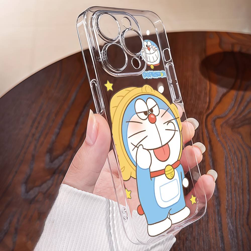 

Cartoon D-DoraemonS Phone Case For IPhone 16e 16 15 14 13 12 11 Mini Pro Max Anti Fall Clear Cover iPhone 14 plus