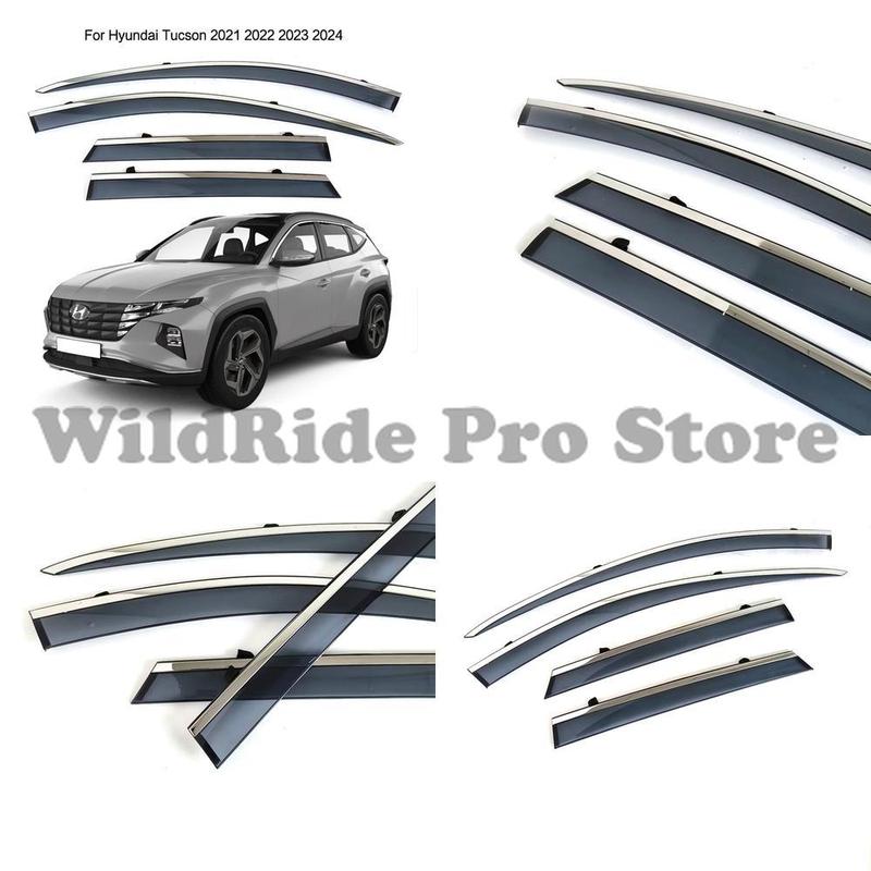1 set Window Visor for Hyundai Tucson 2021-2024 L Rain Guard Car Accessories