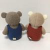 [USED] Mother Goose Forest Bear Teddy Bear Pair Plush Toy
