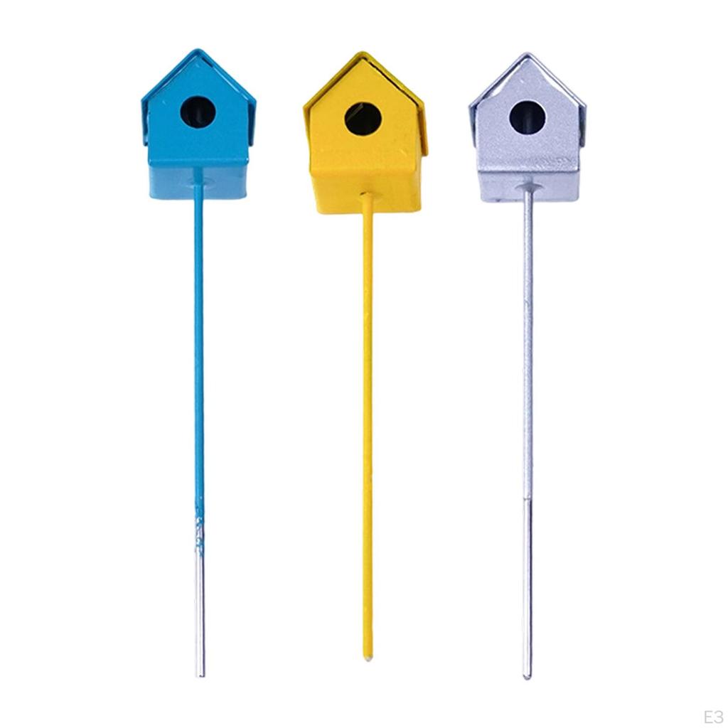 Miniature Bird House Ornament Nest Model Decorative Small Plant Pot Decor DIY Scene Micro