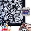 Diy Coloring Blanket With 24 Markers Color Your Own Cozy Velvet Throw Blanket For Kids Adults Creative Gift For Home Decor