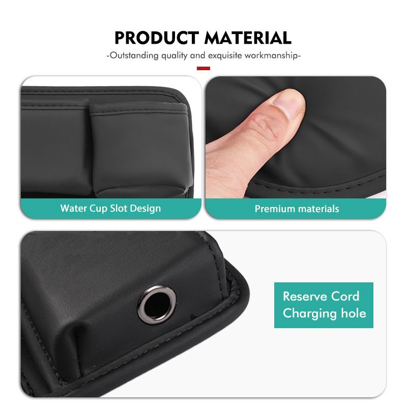 For Jeep Car Seat Gap Multifunctional Storage Bag Water Cup Holder Box Gladiator Rubicon JL JKU TJ YJ CJ Compass Renegade ALT1