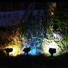 Solar 7 LED Spotlight Outdoor Lighting, Adjustable IP65 Waterproof Solar Landscape Wall Light for Garden Yard Pathway 1-4Pcs