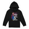 Frozen Childrens/Kids Fearless Like Anna Heather 5th Birthday Pullover Hoodie