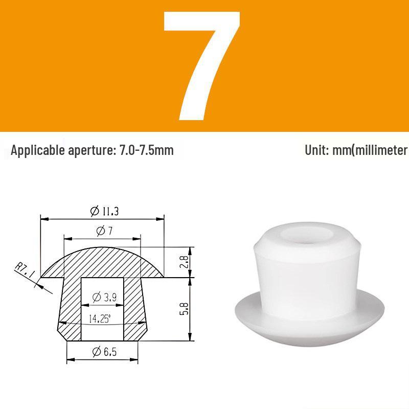 High-Temp Resistant Silicone Rubber Stopper with Card Slot Sealing Cap