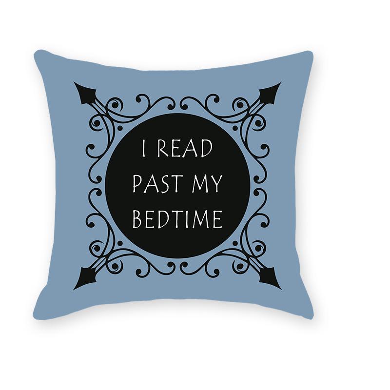 INS Style Faux Soft Throw Pillow Cover - Letter Print Home Decor for Sofa & Living Room