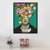 1Pcs Interior Paintings Colorful Flowers Home Decor Woman Poster Abstract Wall Decororation Living Room Wall Art Canvas Painting No Frame