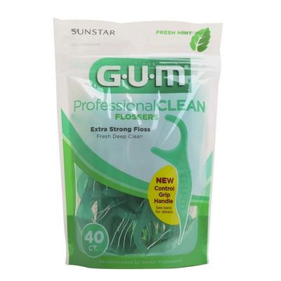 Gum Professional Clean Flosser Floss Fresh Mint Flavor, 40 Count, 1 Count