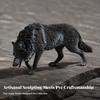Standing Wolf Animal Model Sturdy for Imaginative Play, Kids