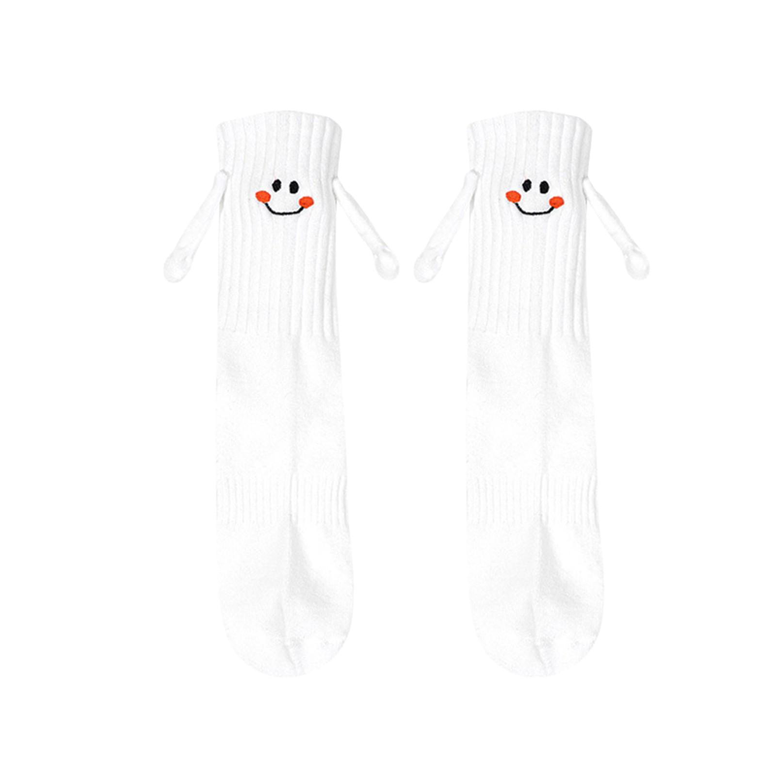 

Holding Hands Socks, Magnetic Socks For Men And Women, Cute And Funny Smiling Face Holding Hands, Parent-child Socks One Size