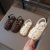 New Sandals Summer Children's Woven Casual Baby Shoes Girls Beach Shoes Slipper Baby Girl Shoes Size 22-31