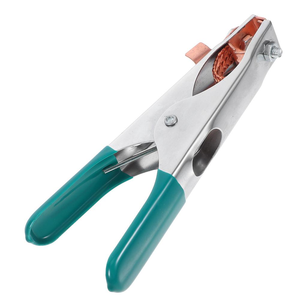 Professional Welding Clamp Tools with Conductive Brass Tips Ground Plate Clamp Strong Grip for Mig Spot Butt Welding DIY Welders