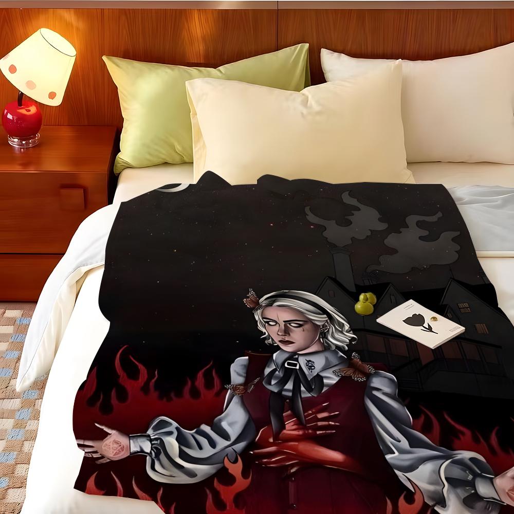 Drama Chilling Adventures of S-Sabrina Überwurf Flanell Überwurfdecke, Leicht Gemütlich, Strapazierfähig Waschbar süß Cool