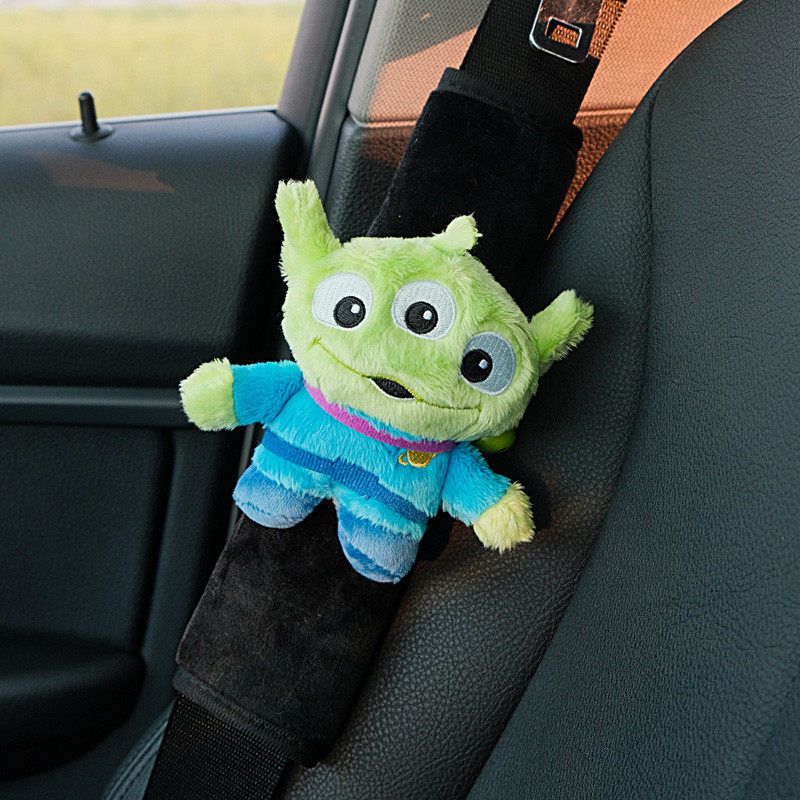 

Cute Car Seat Covers, Car Interior Decoration Items, Seat Belt Shoulder Pads, Wenli Monster Ornaments Three-Eyed Shoulder Pads/2F8