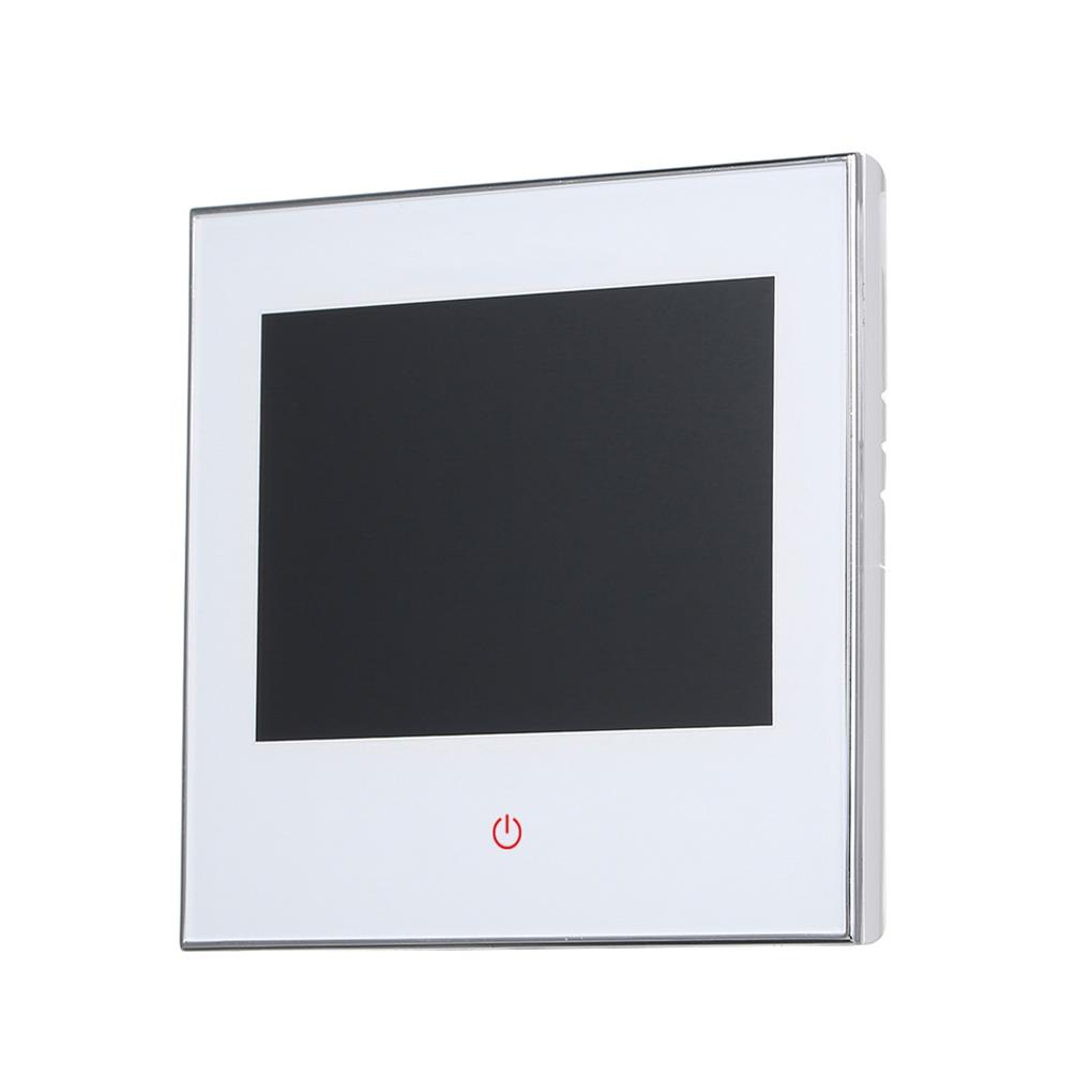 LCD Display Smart Thermostat Room Heater Temperature Controller, Electric Heating Interface, Black