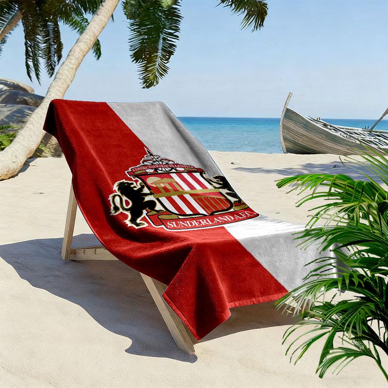 Asciugamano da Spiaggia Sunderland A.F.C, Asciugamano Grande Morbido ad Asciugatura Rapida per Spiaggia Campeggio Nuoto