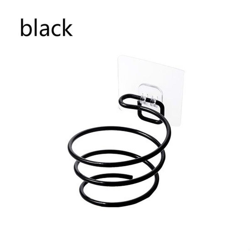 

Кованое железо Подставка для фена Без перфорации Туалетная подставка для фена Полка для хранения фена для ванной комнаты и туалета чёрный