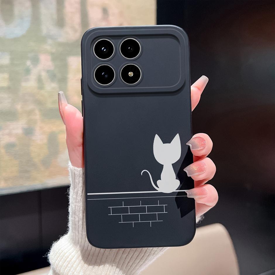 For Xiaomi Poco F8 Pro Ultra Cases Pretty Sweet Girls Liquid Silicone Full Protective Bumper Cover For Poco F8Pro F8Ultra Fundas