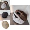 Simple Solid Color Cotton Linen Neutral Casual Beret For Summer Sun Protection