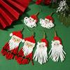 Versatile Santa Claus Tassel Ear Cuffs - High-End Christmas Jewelry Gift