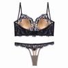 Cross-Border Lace Cotton U-Back Bra: Sexy, French-Inspired, Small Chest Enhancing Bra