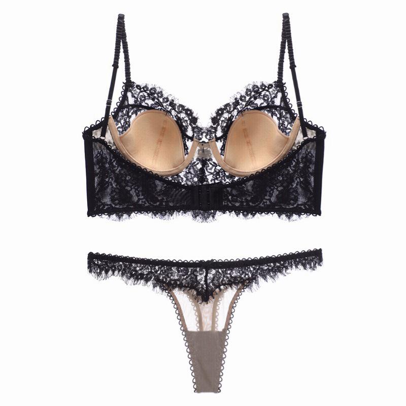 Cross-Border Lace Cotton U-Back Bra: Sexy, French-Inspired, Small Chest Enhancing Bra