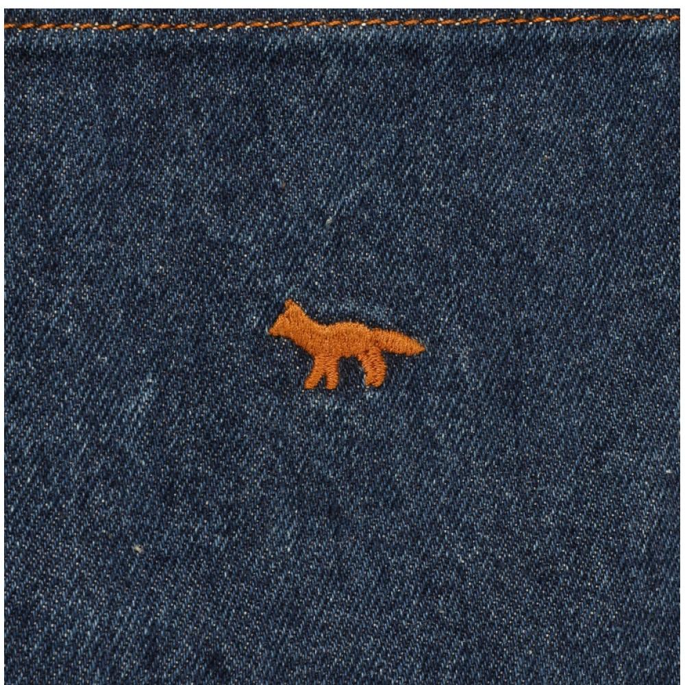 Maison Kitsune Mm00415ww5023 0042 Profile Fox Embroidery Workwear Mens Shirt