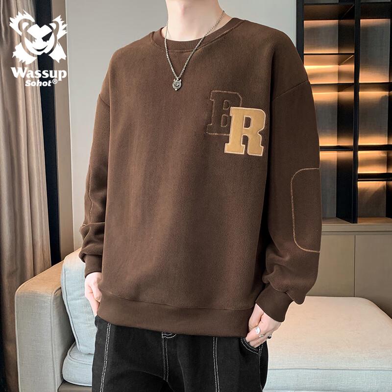 

Wassup Sohot Men s Versatile Crewneck Sweatshirt L