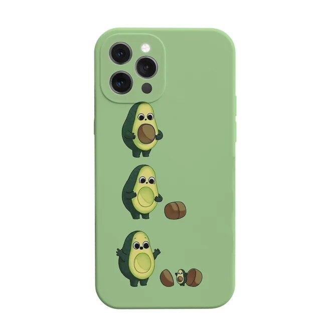 

Мягкий модный милый анимационный телефон для Iphone Max Pro XR 6 X 11 8 14 XS 7 13 Mini Plus 12 6s, прямой силиконовый силиконовый мягкий чехол из ТПУ for Iphone 11pro Max зелёный