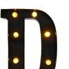 Lighted Marquee Letter Black Light up Alphabet Sign LED Marquee Letter Light for Wall Birthday Engagement Night Bar Decoration