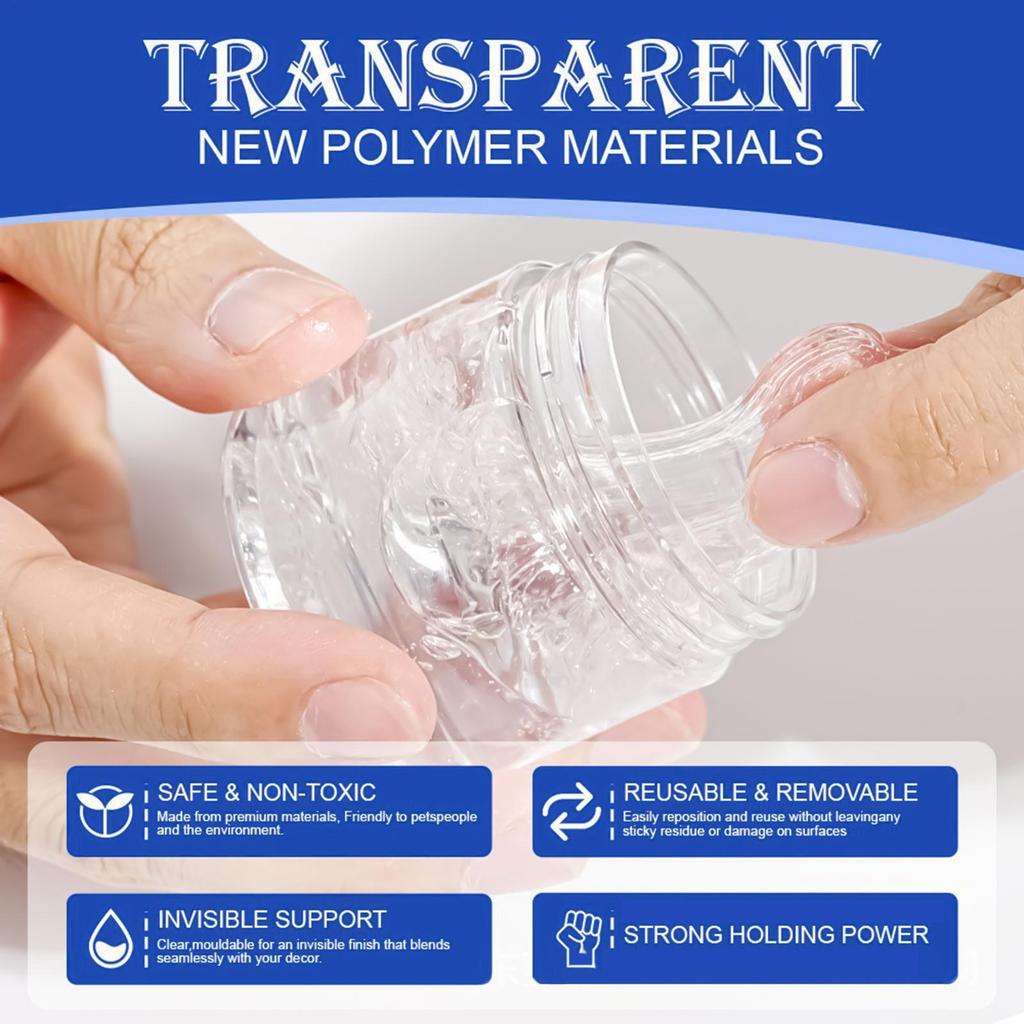 Museum Paste 50g Removable Reusable Mounting Putty Clear Adhesive for Exhibit Ceramic Artifact Photo Poster Wall Hanging Safe