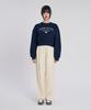 SLOW RECORD HOUSE Nylon One-Pleat Pants_Cream