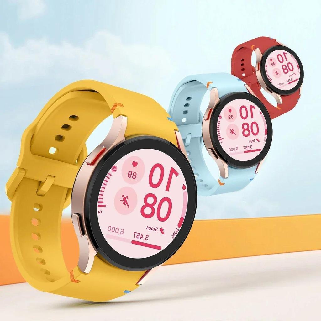 Nowy Oryginalny Silikonowy Pasek do Samsung Watch 7 6 5 Pro 44mm 40mm 45mm Sportowa Bransoleta do Galaxy Watch 6Classic 43mm 47mm Pasek