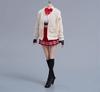[TOYBARJAPAN] 16 Scale Action Figure Set: CDToys CD062 High School Girl Sailor Fashion Student Cardigan, Skirt Suit, Stockings, and Shoes (Body and