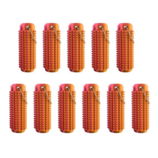 

11 шт. Брелок с шипованной текстурой, тихая сенсорная игрушка для снятия стресса, портативный инструмент, яркий цвет, легкий