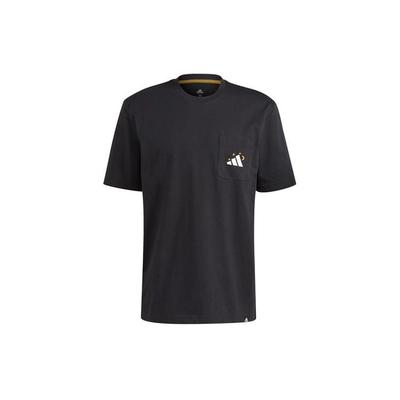 T Shirts Men's Black Crew Neck Moderate Straight Fit GN8181