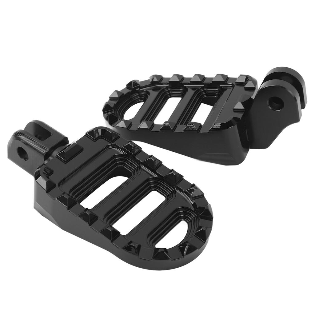 1 Pair of Front Foot Pegs Aluminum Anti Slip Motorcycle Front Footrest Pedal Set for Motorbike