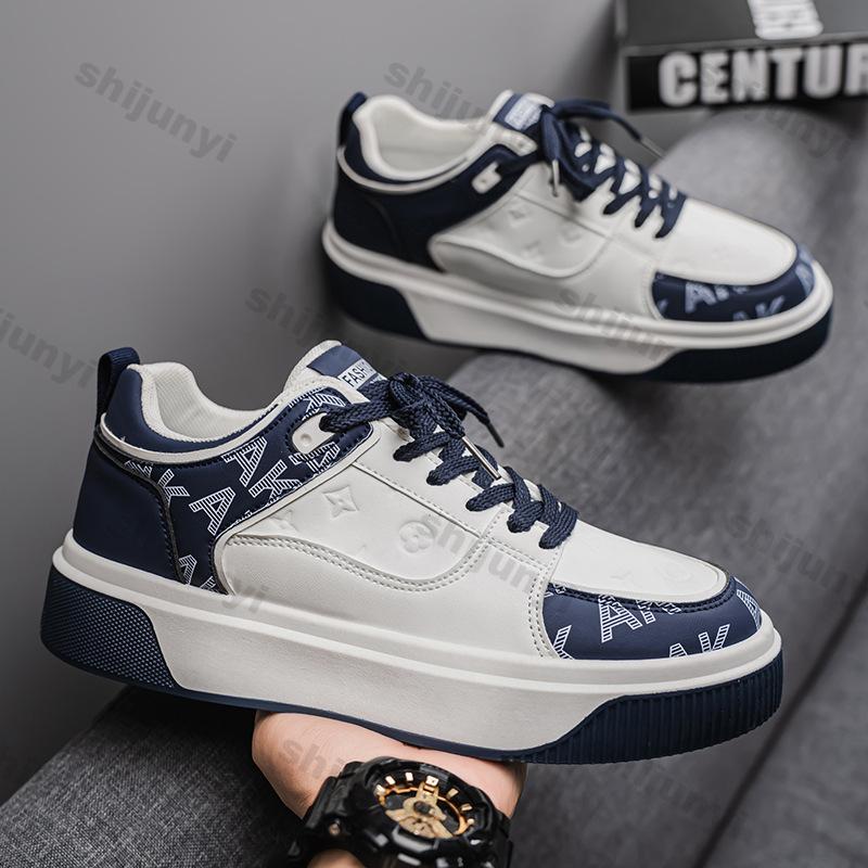 Fashion Men Shoes 2025 Spring Autumn New Fashion Comfortable Height Increase Casual Shoes Breathable Non Slip Vintage Platform Sneakers