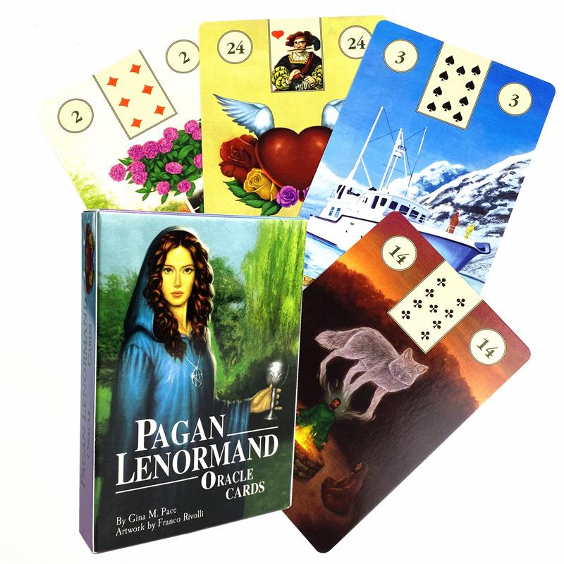 Pagan Lenormand Oracle Cards English Version Mysterious Tarot Deck Divination Fate Party Entertainment