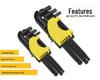 Hex Ball Head Wrench Set: Inner Hexagonal & Torx Tools