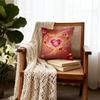 Zierkissen Akzentkissen Mit Inlett, Rotes Herz Edelstein-Print, 18,18 Zoll Weiche Dekoration Für Sofa Bett Und Auto