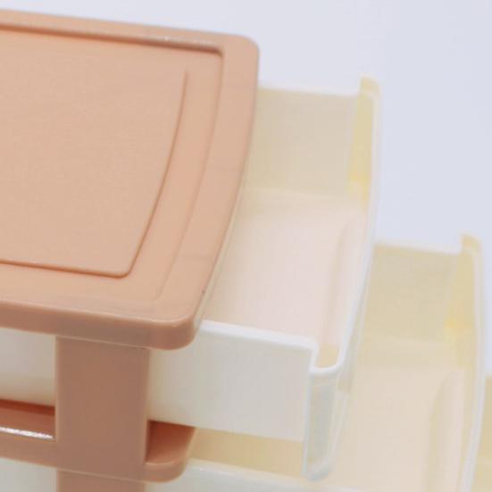 Stolní úložný zásuvkový úložný box Velkokapacitní 3vrstvý design Stohovatelné zásuvky organizér Kosmetické pouzdro