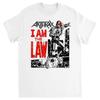 Seltenes I AM THE LAW T-SHIRT ANTHRAX Weißes Unisex-T-Shirt Herren Damen T-Shirts Top S-234XL Shirt A490