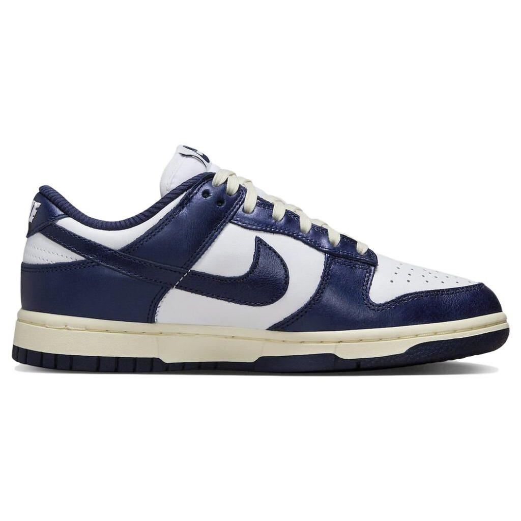 Nike Dunk Low Premium WMNS Vintage Navy White Midnight Navy Coconut Milk Women's Sneakers FN7197-100