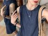 Women's Sleeveless Denim Vest & High-Waisted Shorts Summer Set