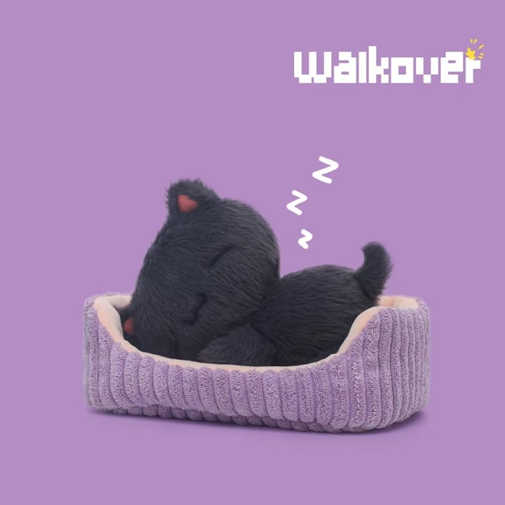 Cuddly Plushie Black Cat Plush Home Decoration Lying Kitten Dog Lying Capybara Boys Girls